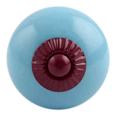 Sky Blue Purple Fitting Ceramic Knob